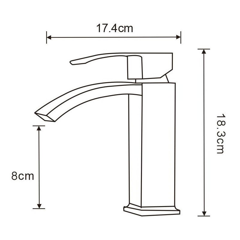 Mexen Libra baterie de chiuvetă, crom - 745100-00