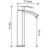 Mexen Libra R77 set cadă, Aurie - 745113R77-50