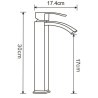 Mexen Libra R45 fürdőkád készlet, fekete - 745113R45-70