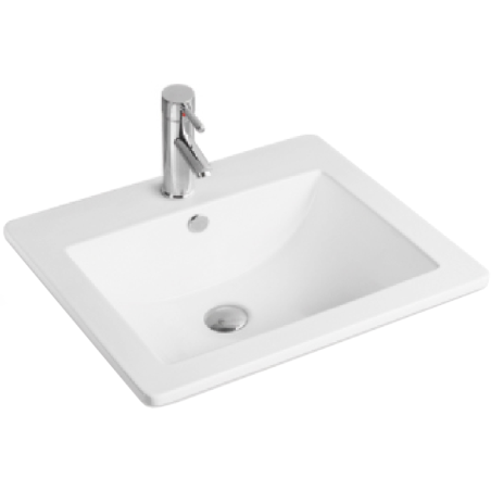 Mexen Lora 53 x 46 cm, fehér, pultba süllyesztett mosdókagyló - 25365300