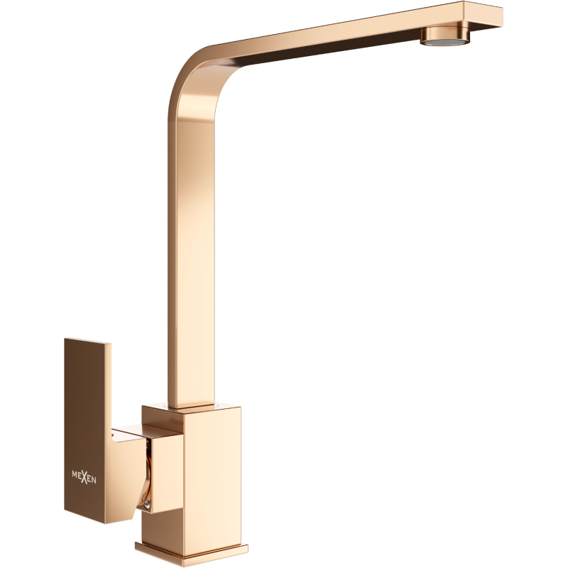 Mexen Rita baterie de bucătărie, aur roz - 670300-60
