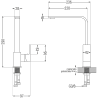 Mexen Rita baterie de bucătărie, negru cu pete - 670300-76