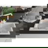 Mexen Mario 2-medencés gránit mosogató konyhai csapteleppel Duero, Fehér - 6504-20-671600-20