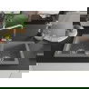 Mexen Mario chiuvetă de granit cu 2 compartimente cu baterie de bucătărie Duero, gri - 6504-71-671600-00