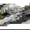 Mexen Mario Chiuvetă de granit cu 2 compartimente și baterie de bucătărie Duero, Neagră/Argintiu metalic - 6504-73-671600-70-B