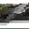 Mexen Mario 2-medencés gránit mosogató konyhai csapteleppel Duero, Fekete/Fém ezüst - 6504-73-671600-70-B
