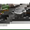 Mexen Mario chiuvetă din granit cu 2 compartimente cu baterie de bucătărie Duero, negru/auriu metalic - 6504-75-671600-00