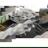 Mexen Mario Chiuvetă de granit cu 2 compartimente și baterie de bucătărie Duero, Neagră/Auriu metalic - 6504-75-671600-50-B