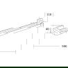 Mexen Asis cuier dublu pentru prosoape, Aurie - 7017625-50