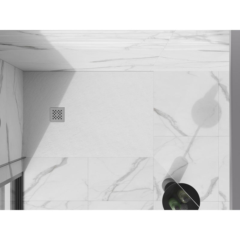 Mexen Stone+ mască pentru cadă de duș, inox - 44910001