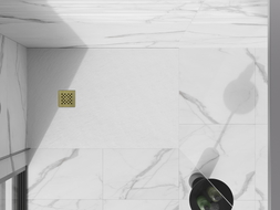 Mexen Stone+ panou de mascare pentru cadă de duș, auriu - 44910050
