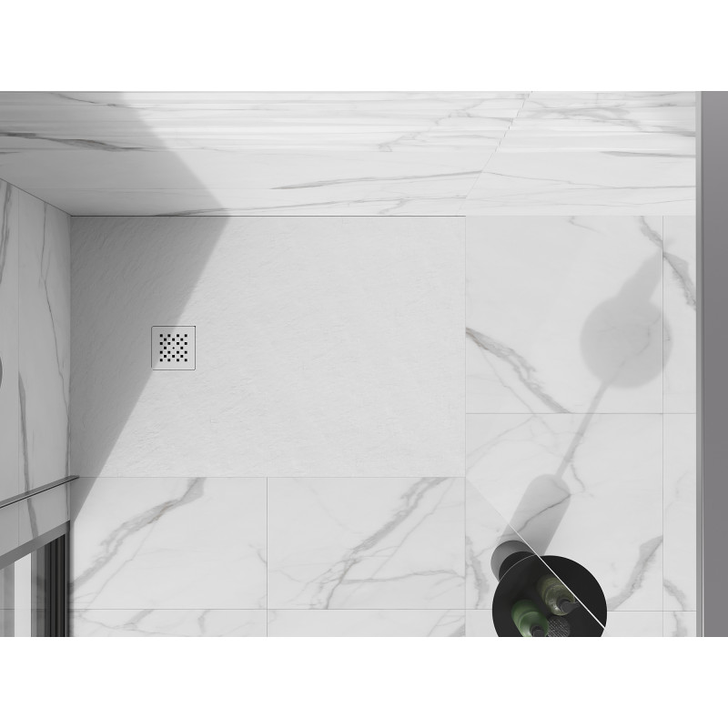 Mexen Stone+ zuhanytálca burkolat, fehér - 44910020