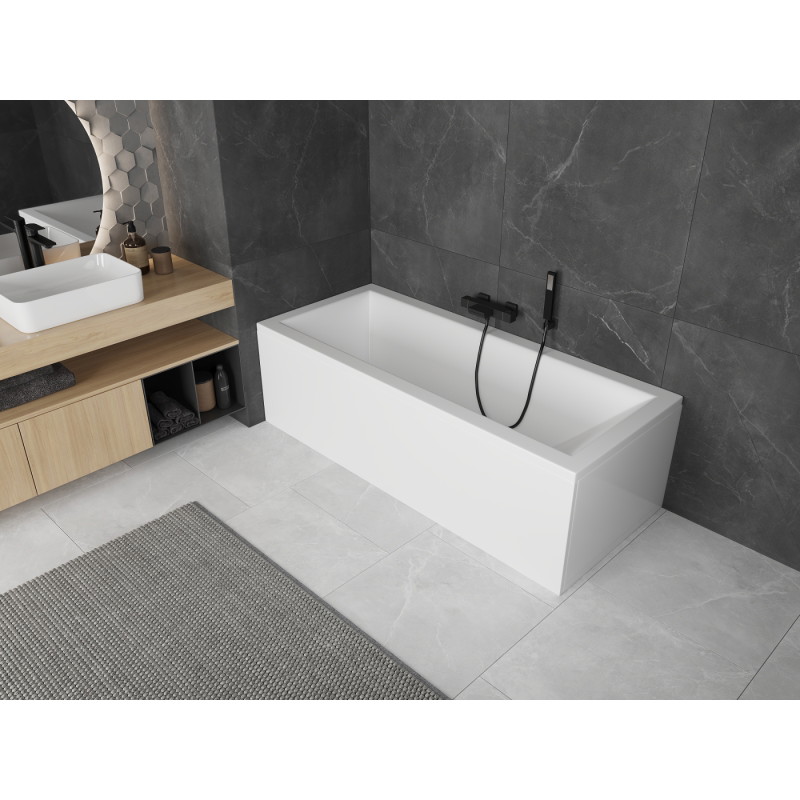 Mexen Uni 75 cm-es oldalsó panel téglalap alakú kádhoz, fehér - 55099-075