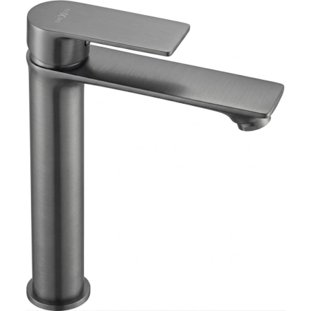 Mexen Royo magas mosdó csaptelep, szálcsiszolt gun gray - 72210-66