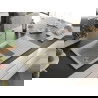 Mexen Matias chiuvetă de granit 1,5 compartimente cu scurgător și baterie de bucătărie Duero, bej - 6502-69-671600-00