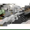 Mexen Matias Chiuvetă de granit de 1,5 compartiment cu picurător și baterie de bucătărie Duero, Neagră - 6502-77-671600-50-B