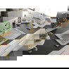 Mexen Pablo chiuvetă de granit cu un compartiment, cu picurător și baterie de bucătărie Duero, Bej - 6510-69-671600-50