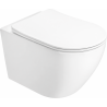 Mexen Lena 2.0 Rimless WC csésze lassan csukódó slim deszkával, duroplaszt, fehér fényes - 3022L4000