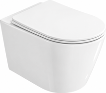 Mexen Rico 2.0 vas wc Rimless Tornado cu capac coborâre lentă slim, duroplast, alb lucios - 3072L4000T