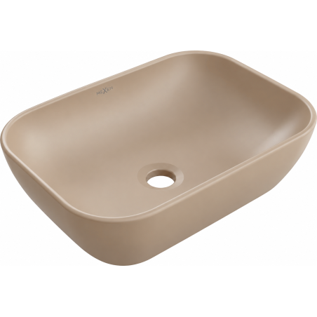 Mexen Rita 45 x 32 cm-es munkalapra helyezhető mosdó, cappuccino matt - 21084564
