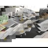 Mexen Tomas Chiuvetă de granit cu 2 compartimente și baterie de bucătărie Duero, Albă - 6516-20-671600-50