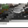 Mexen Tomas chiuvetă de granit cu 2 compartimente cu baterie de bucătărie Duero, negru - 6516-77-671600-70