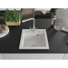 Mexen Vito chiuvetă de bucătărie din granit, 1 compartiment, cu baterie Duero, albă - 6503-20-671600-00