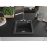 Mexen Vito chiuvetă de bucătărie din granit cu 1 compartiment cu baterie Duero, negru pătat - 6503-76-671600-00