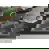 Mexen Tomas Chiuvetă de granit cu 2 compartimente 800 x 500 mm, gri, sifon Crom - 6516802000-71