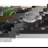 Mexen Tomas Chiuvetă de granit cu 2 compartimente 800 x 500 mm, Neagră/Argintiu metalic, sifon Crom - 6516802000-73