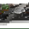 Mexen Tomas Chiuvetă de granit cu 2 compartimente 800 x 500 mm, Neagră/Auriu metalic, sifon Crom - 6516802000-75