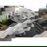 Mexen Tomas Chiuvetă de granit cu 2 compartimente 800 x 500 mm, Neagră picățele, sifon Crom - 6516802000-76
