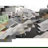 Mexen Tomas Chiuvetă de granit cu 2 compartimente 800 x 500 mm, Albă, sifon Auriu - 6516802000-20-G