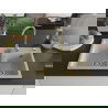 Mexen Tomas Chiuvetă de granit cu 2 compartimente 800 x 500 mm, Bej, sifon Auriu - 6516802000-69-G