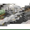 Mexen Tomas Chiuvetă de granit cu 2 compartimente 800 x 500 mm, gri, sifon Auriu - 6516802000-71-G
