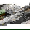Mexen Tomas Chiuvetă de granit cu 2 compartimente 800 x 500 mm, Neagră/Auriu metalic, sifon Auriu - 6516802000-75-G