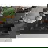 Mexen Tomas Chiuvetă de granit cu 2 compartimente 800 x 500 mm, Neagră, sifon Neagră - 6516802000-77-B