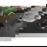 Mexen Kevin chiuvetă din granit cu 1 compartiment cu picurător 586 x 458 mm, Neagră/Auriu metalic, sifon Crom - 6517581005-75