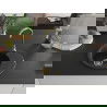 Mexen Kevin chiuvetă din granit cu 1 compartiment cu picurător 586 x 458 mm, Neagră, sifon Auriu - 6517581005-77-G