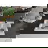 Mexen Carlos chiuvetă de granit cu 1,5 compartiment 582 x 475 mm, Albă, sifon Neagră - 6518581500-20-B