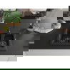 Mexen Carlos chiuvetă de granit cu 1,5 compartiment 582 x 475 mm, Neagră/Auriu metalic, sifon Neagră - 6518581500-75-B