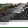 Mexen Carlos chiuvetă de granit cu 1,5 compartiment 582 x 475 mm, Neagră picățele, sifon Neagră - 6518581500-76-B
