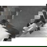 Mexen Next 1 szárnyas kádparaván 50 x 150 cm, Átlátszó, Fehér - 895-050-000-00-00-20