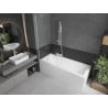 Mexen Next paravan cadă 1-aripă 50 x 150 cm, Transparent, Albă - 895-050-000-00-00-20