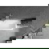 Mexen Next 1 szárnyas kádparaván 50 x 150 cm, Átlátszó, Fehér - 895-050-000-00-00-20