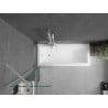Mexen Next paravan cadă 1-aripă 50 x 150 cm, Transparent, Albă - 895-050-000-00-00-20