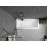 Mexen Next paravan de cadă cu 1 aripă 50 x 150 cm, transparent, auriu - 895-050-000-00-00-50