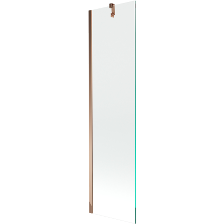 Mexen Next perete despărțitor pentru cadă cu un singur panou 50 x 150 cm, transparent, aur roz - 895-050-000-00-00-60