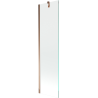Mexen Next perete despărțitor pentru cadă cu un singur panou 50 x 150 cm, transparent, aur roz - 895-050-000-00-00-60