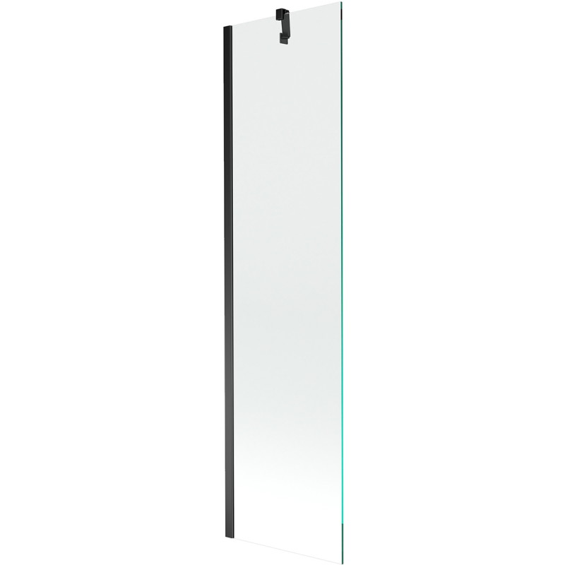 Mexen Next 1-szárnyas fürdőkád paraván 50 x 150 cm, átlátszó, fekete - 895-050-000-00-00-70